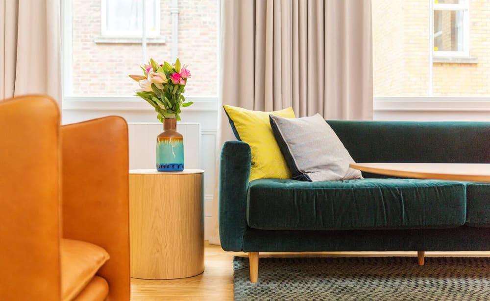 The Bank Apartments, East London: Bedroom in a one-bedroom apartment, photo 1