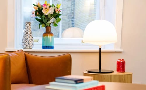 The Bank Apartments, East London: Bedroom in a one-bedroom apartment, photo 3