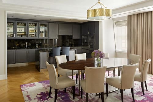Ten Trinity, City of London: Dining table for eight with open kitchen