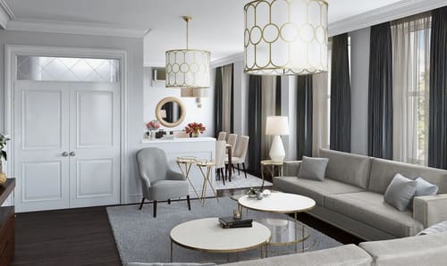 Prince of Wales Apartments, Kensington: Living room, photo 6