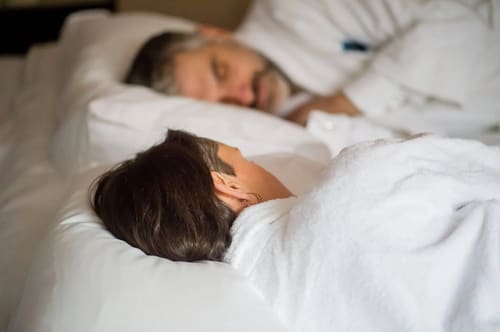Hertford Street Residences, Mayfair: Guests asleep under white bedding