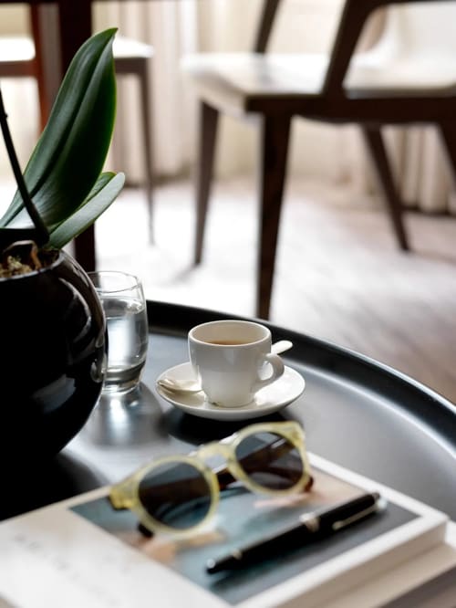 The Athenaeum Apartments, Mayfair: Coffee cup on a tray