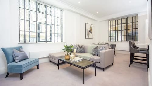 Palace Wharf Apartments, Fulham: Bedroom in a one-bedroom apartment, photo 4