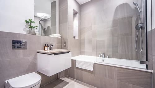 Palace Wharf Apartments, Fulham: Bedroom in a one-bedroom apartment, photo 5