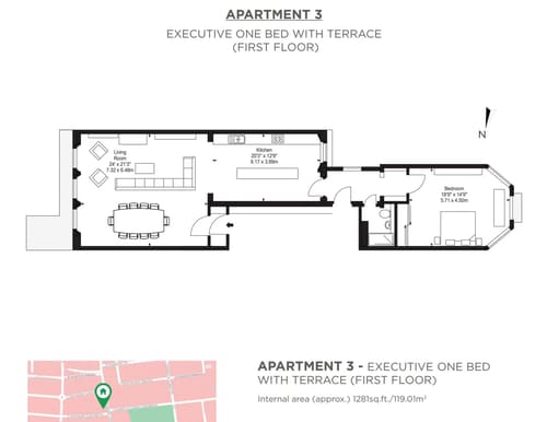Cornwall Gardens, Kensington: Floor plan