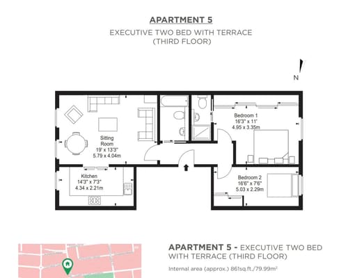 Cornwall Gardens, Kensington: Floor plan
